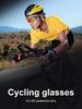 Солнцезащитные очки для велоспорта с большой квадратной оправой UV400, очки для горного велосипеда, солнцезащитные очки для велосипедистов, спортивные очки для бега и езды на велосипеде
