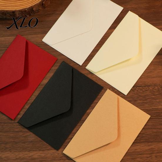 Business Greeting Card Envelopes 10Pcs Small Blank Envelopes, Multi?Color Mini for Gift Cards, Invitations, DIY Handmade Stationery Holiday