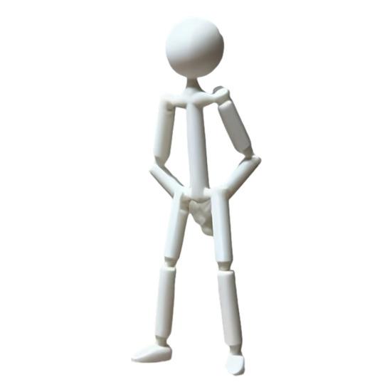 1/2 шт. 3D-печатная фигурка человечка из спичек, подвижные суставы, фигурка-антистресс, модель человечка, украшение для рабочего стола