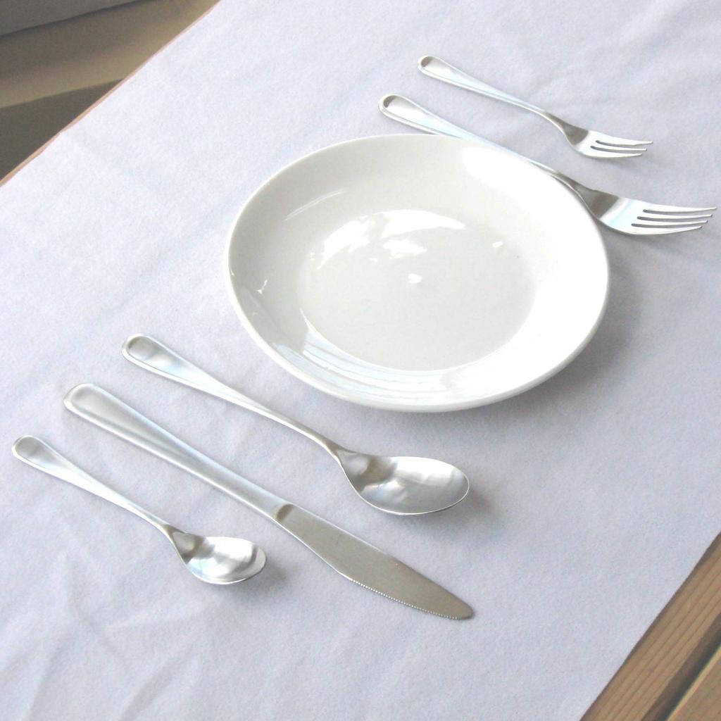 Nagao Antibacterial Dinner Cutlery 5 Stainless Made In Japan Set, Pieces, 18/8 Steel, Copper-Containing,