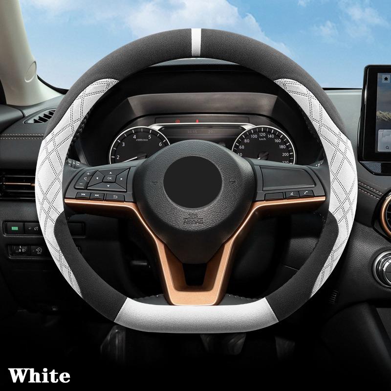Для Nissan Ariya Rogue Qashqai X-Trail MAXIMA Leaf Versa замшевый чехол на руль автомобиля противоскользящий износостойкий аксессуары для украшения интерьера