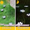 TOMMYFIELD Cat Indirect Lighting for Paw Garden Lawn + Light, Garden, Print, Solar-Powered, Decoration, Outdoor, (White)