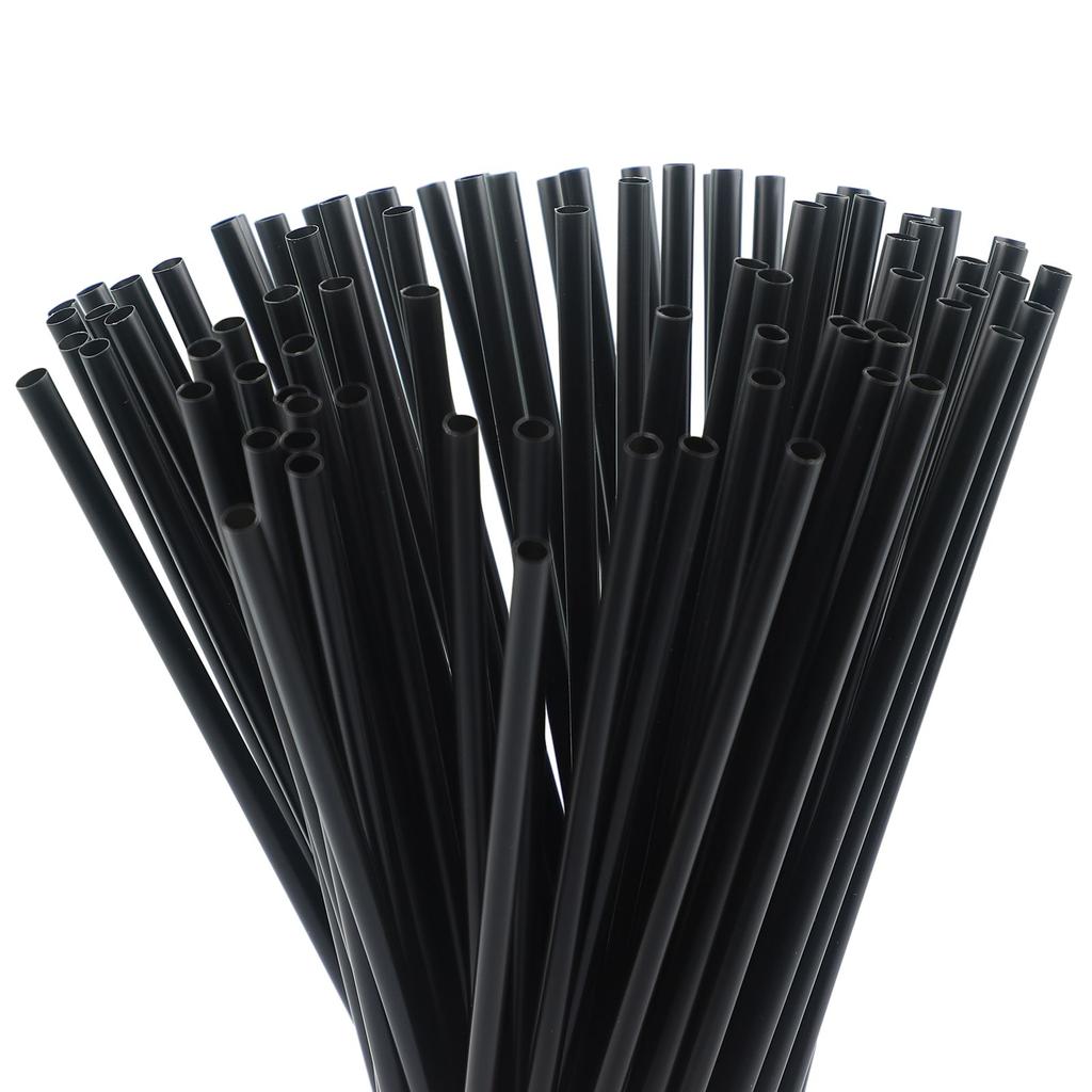 Straws Party Supplies 100pcs Black Bubble Tea Drinking