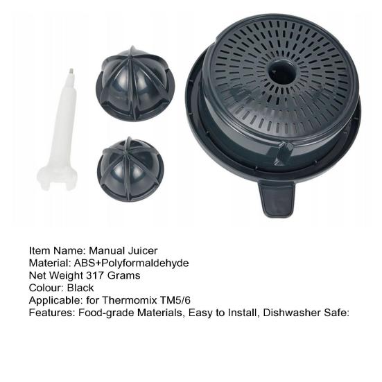 Набор ручных соковыжималок из 4 предметов для Thermomix TM5/TM6, устойчивое использование, мытье в посудомоечной машине, безопасные для пищевых продуктов, легко монтируемые запасные части