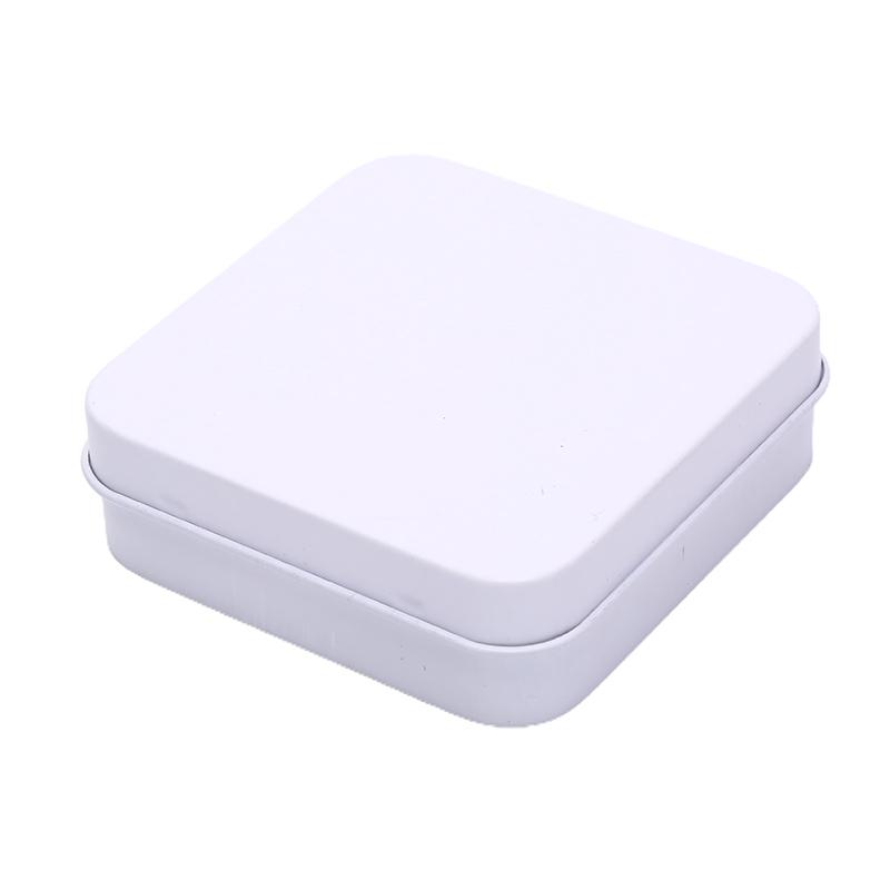 Мини-металлический контейнер для банок, квадратный откидной флип-контейнер для хранения ювелирных изделий, монета