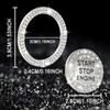 TOMALL Bling Car Engine Start Button Cover Diamond Crystal Push Start Ring Sticker Sparkly Accessories Ignition Button Rhinestone Emblem Decorations