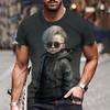Handsome Boy Pattern T-Shirt For Men Personality 3D Printed Tees Summer Casual Round Neck Tops Short Sleeve Tee Shirts