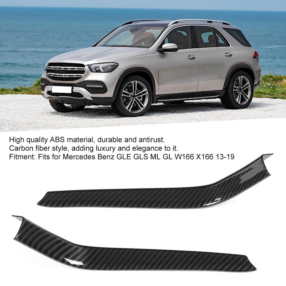 2 шт., отделка полосой держателя для стакана воды в стиле углеродного волокна для Mercedes Benz GLE GLS ML GL W166