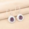 Натуральный фиолетовый иолит 925 стерлинговое серебро ручной работы ювелирные изделия серьги для женщин EE-153-13