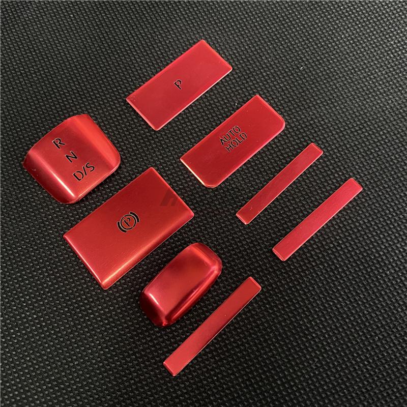 8 шт., наклейка на ручку переключения передач ручного тормоза салона автомобиля, стояночный тормоз, кнопка переключателя P для VW Golf 8 MK8 GTE GTD GTI R-line 2020-2021