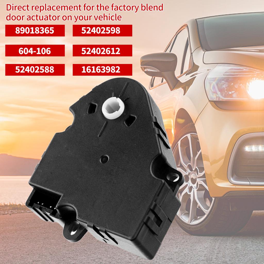 604 106, 89018365, 52402588 Замена привода заслонки смешивания HVAC для Chevrolet, Chevy, , 1500 2500 3500, , , , Sonoma,