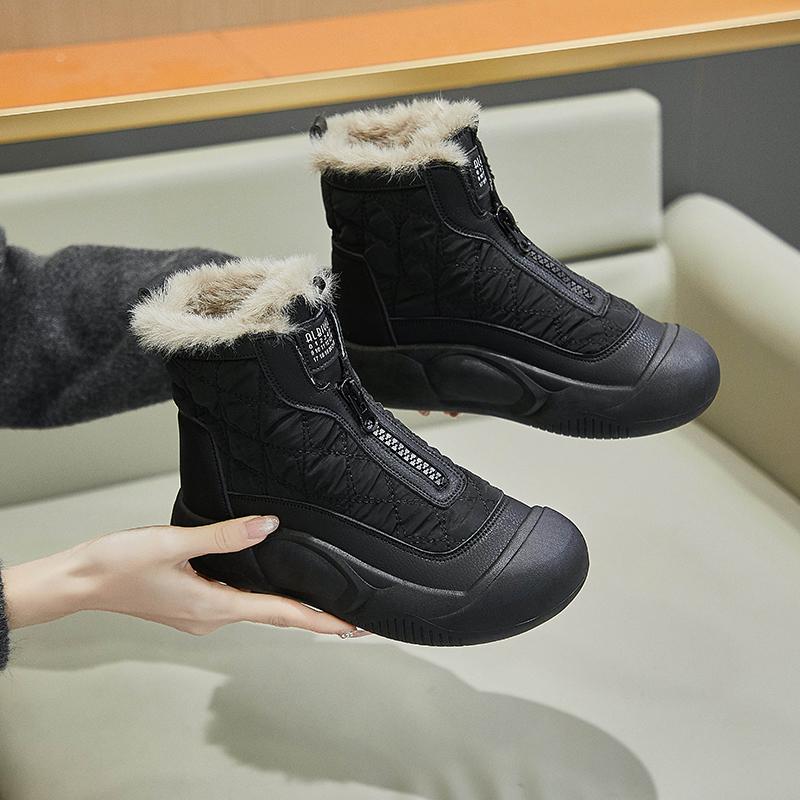 Модные новые повседневные удобные женские ботинки зимние теплые плюшевые 2024 горячая распродажа износостойкие нескользящие женские зимние ботинки Botines Mujer