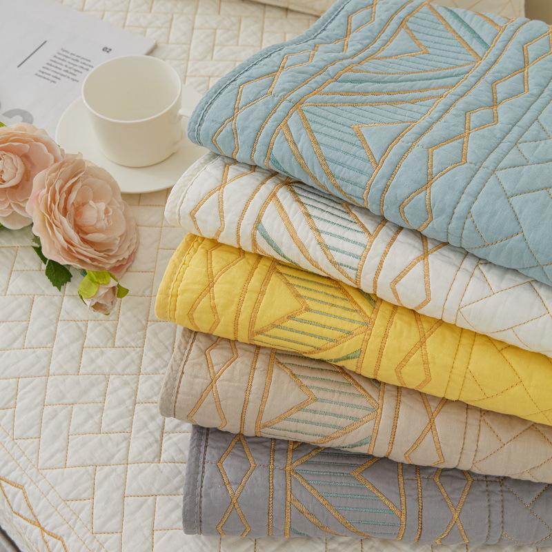 Sofa Cushion Four Seasons Non-Slip Pure Cotton Simple Modern Universal Pure Cotton Solid Color Cushion Cover Cloth Summer Sofa Cover Slipcover