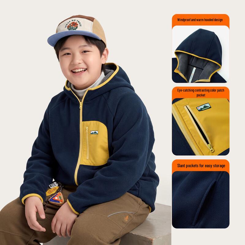 Boys' Fleece Stand-Collar Winter Jacket