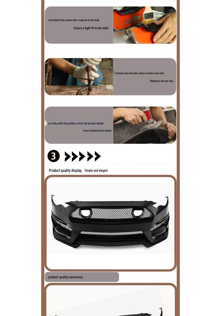 2015-2022 Mustang Resin Front Bumper Accessory