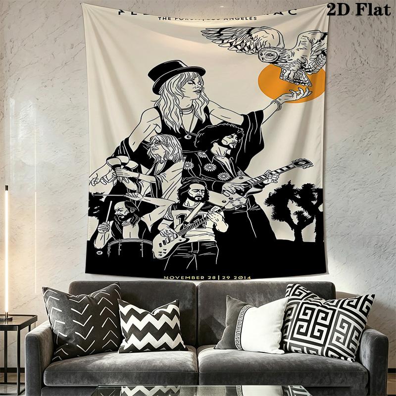 Fleetwood Mac Pattern Home Decor Tapestry, Wall Hanging, Decorative RV Wall Cloth.DGT0925274