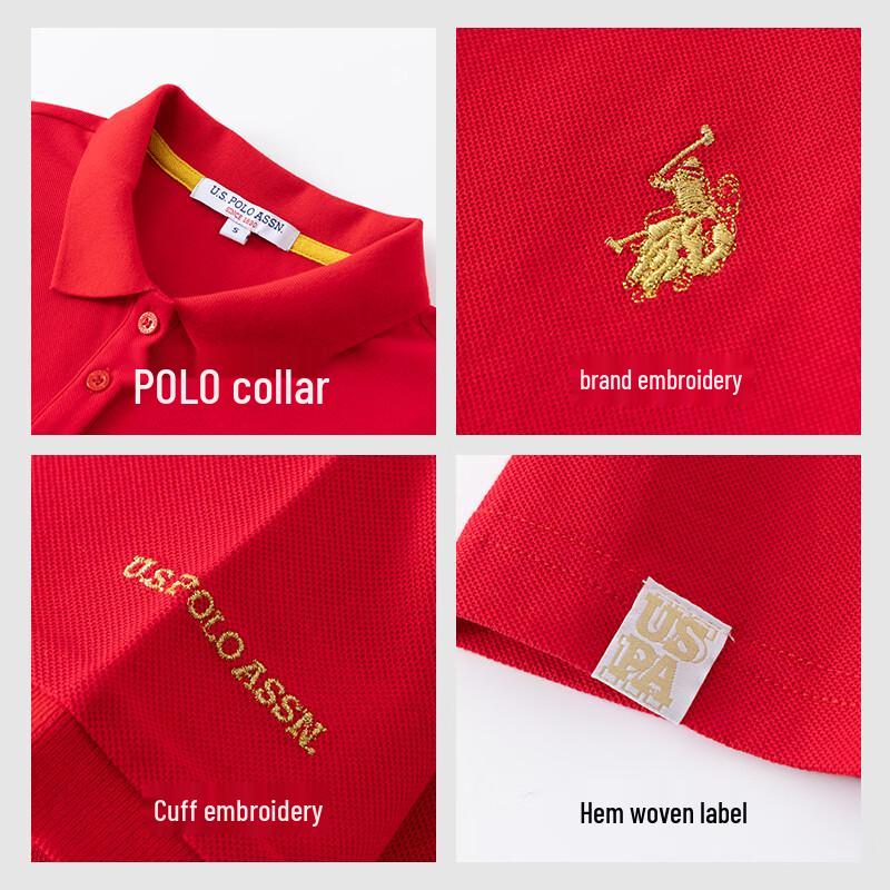U.S. POLO ASSN. Women's Long-Sleeve Solid Polo Shirt