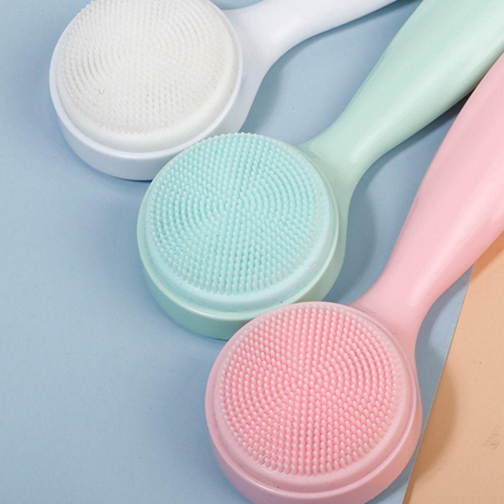 Ручная силиконовая очищающая щетка Водонепроницаемые щетки для очищения лица Женщины