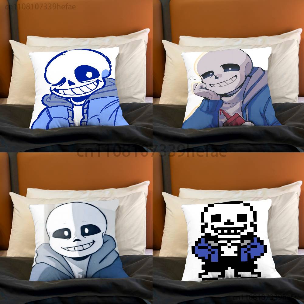 Наволочка для подушки Undertale Sans Плюшевые наволочки Домашний декор Чехол для подушки для дивана кровати стула гостиной