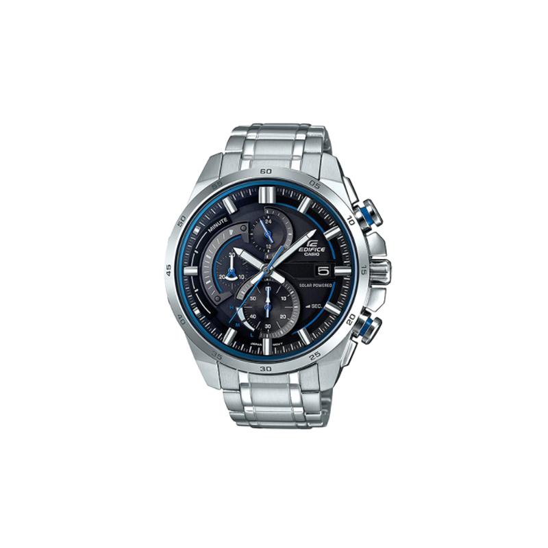 Casio Серия EDIFICE Модные Деловые Повседневные Классические Стрелочные Трехглазые Шестистрелочные Водонепроницаемые Кварцевые с Питанием от Света EQS-600D-1A2