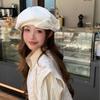 2025 Large Bow Beret for Women: Summer/Autumn Painter Style for Larger Head, Slim Face Effect