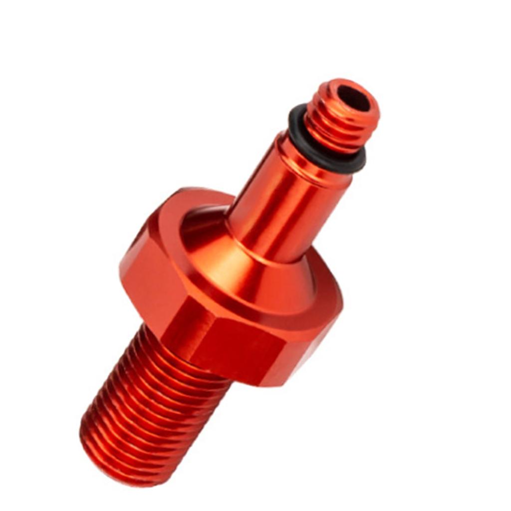 Bike Valve Adapter Conversion Tool Aluminum Alloy Rear Shock Absorber Inflatable Joint Red