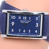 TIFFANY&Co. East West Mini Watches 36668694 Синий Синий циферблат Нержавеющая сталь/кожа Кварцевый Аналоговый дисплей Женские Б/у