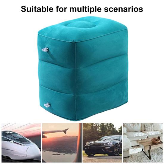 Надувная подставка для ног в самолете, регулируемая по высоте, износостойкая, супермягкая подставка для ног для путешествий, удлинитель кресла в самолете