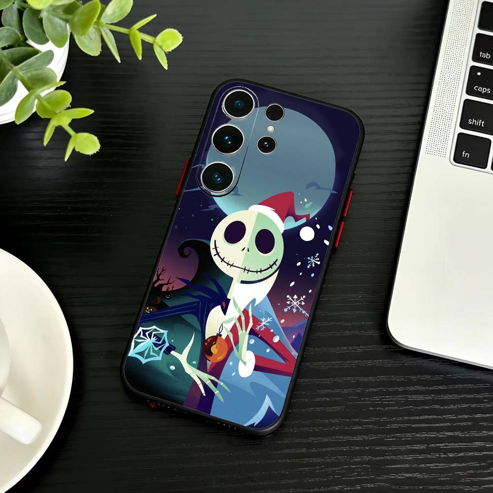 Чехол для телефона P-Nightmare Before Christmas для Samsung S26, S25, S24, S23, S22, S21, S20, Plus, Fe, Lite, Другие Черный Чехол