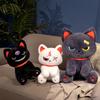 30 см Хэллоуинский Подарок Темная Сила Плюшевый Кот Мягкие Игрушки Крутой Пират Смертельный Кот Плюшевые Игрушки Набитая Кукла Подарок Мальчику