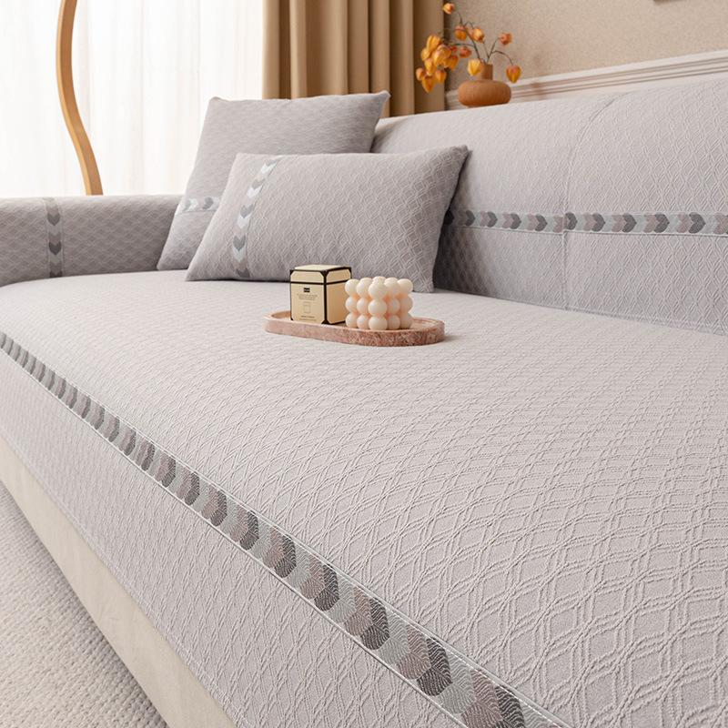 Universal Jacquard Corner Sofa Cover Wear-Resistant Full Coverage Easy Install Sofa Slipcovers Couch Cap Furniture Case