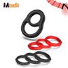 4pcs Penis Ring Reusable Silicone Cock Ring Penis Enlargement Delayed Ejaculation Sex Toys For Men