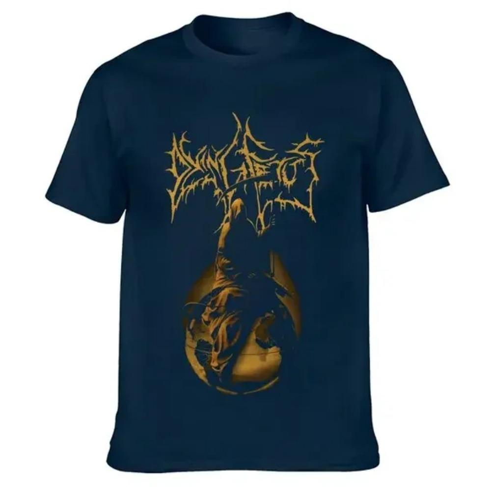 Футболка Dying Fetus Reaper 2024 Высокое качество Брендовая футболка Повседневная Короткий рукав Круглый вырез Модная С принтом 100% Хлопок