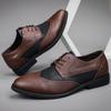2025 Elegantes Men's Casual Shoes High Quality Lace-up Non-Slip British Style All-match Leather Shoes for Men Plus Size 38-48