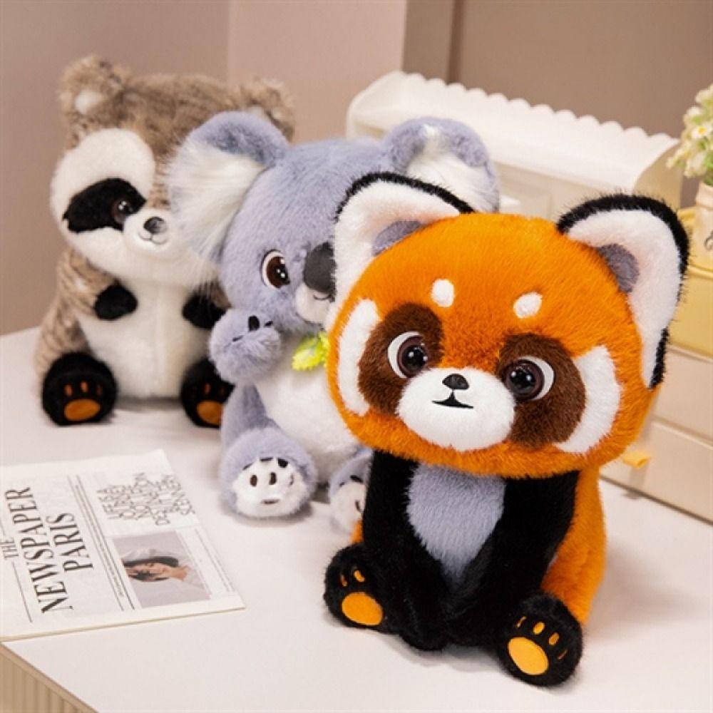 Simulation Koala Plush Toy Lesser Panda Sloth Plush Doll Animal Raccoon Plush Toy  Birthday Gift