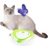 Electronic Interactive Cat Toy Fluttering Butterfly USB 2 In 1 Automatic Teaser Track Ball for