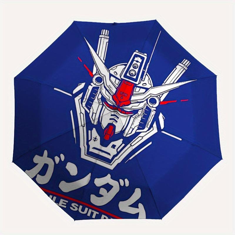 1pc Gundam MobileSuit Automatic Open/close Umbrella, Heavy-Duty Iron Frame, Folding Portable Design, Travel, Everyday Use169