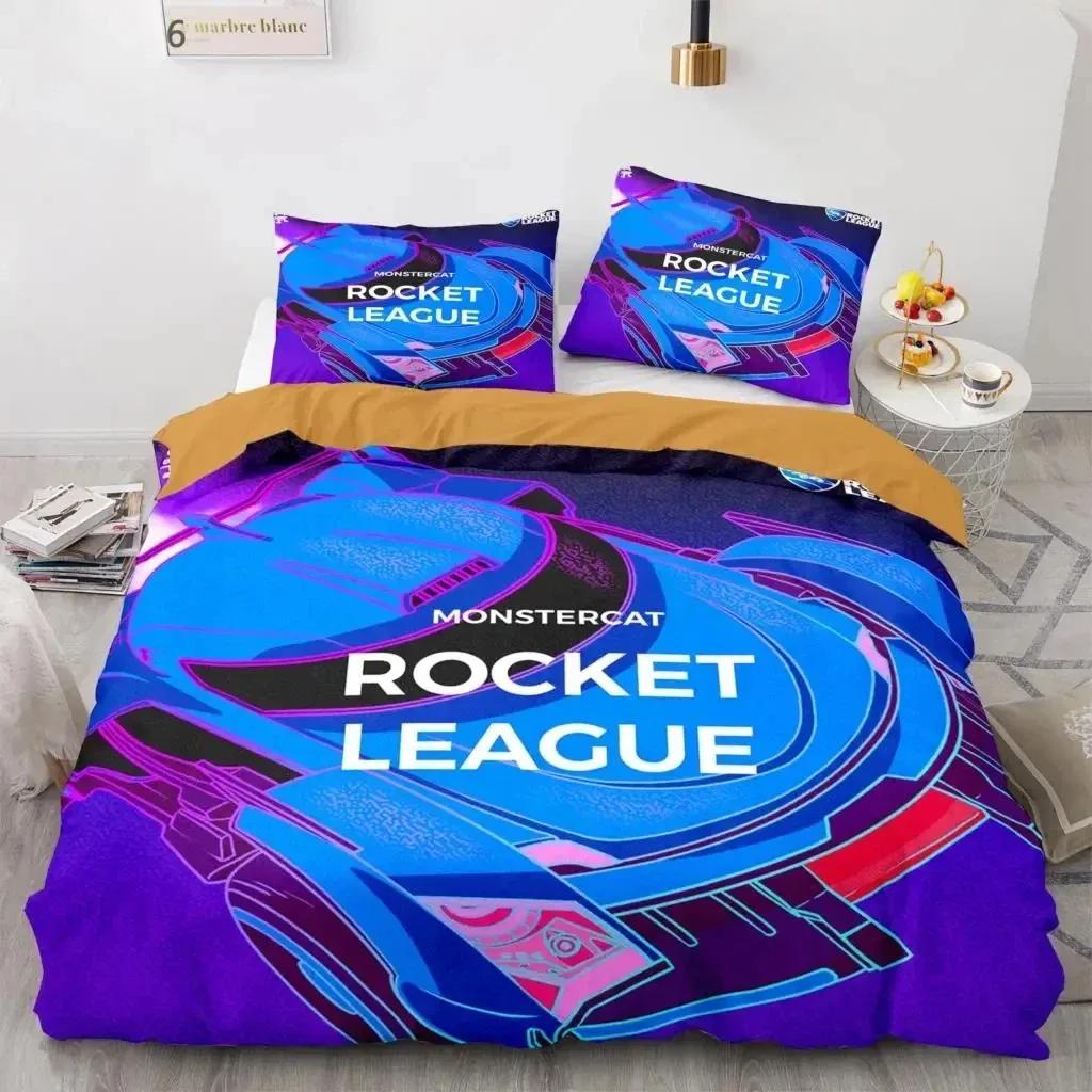 Комплект постельного белья Rocket League Покрывало для односпальной кровати Twin Full Queen King Size Car Комплект постельного белья Rocket League для мальчиков Пододеяльник