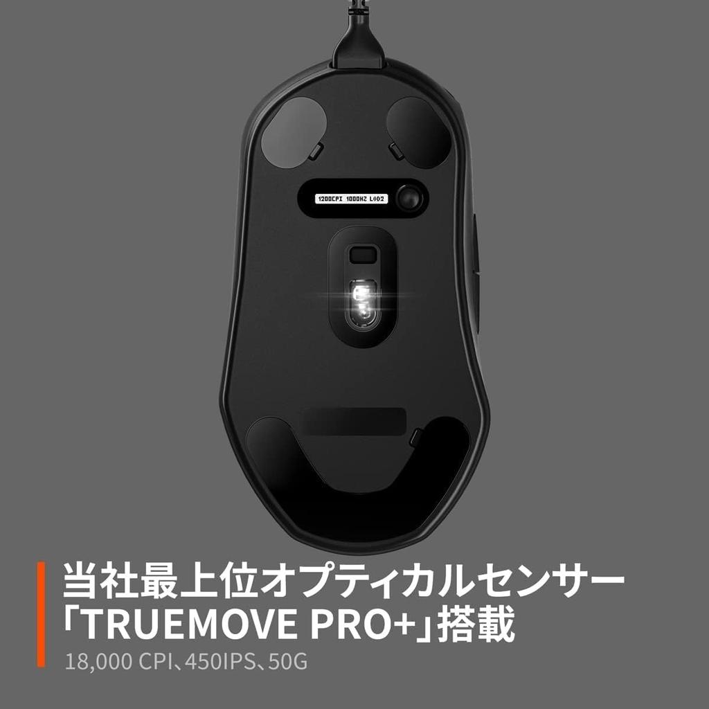 SteelSeries Prime + Prestige Wired Gaming Mouse with TrueMove Pro+ OM Switches, Built-in OLED Display, Black [Used]