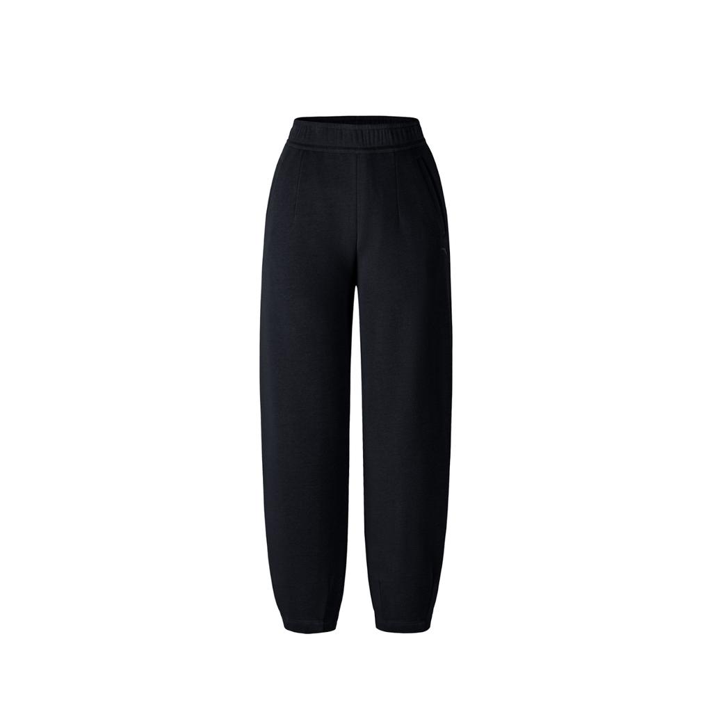 Anta Travel Comprehensive Training Series Long Pants 2025 Winter Knitted Sports Pants Women Pants Basic-Black 962547306-1