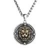 Mighty Lion King Avatar Pendant Cool European and American Hip Hop Animal Round Pendant for Men