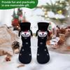 Cartoon Funny Xmas Sock Warm Mid-calf Socks Gifts Magnetic Holding Hands Socks  For Women Men