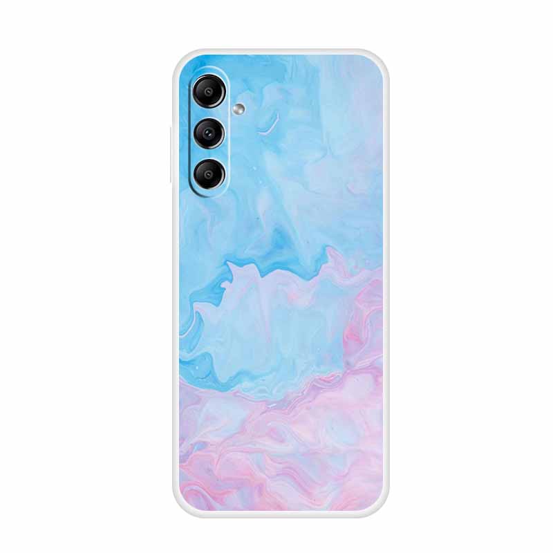 Для Samsung Galaxy A14 A34 A54 5G Мраморный Мягкий Чехол Силиконовый ТПУ Задняя Крышка Телефона Coque для Samsung A 54 34 14 4G Мультяшные Fundas