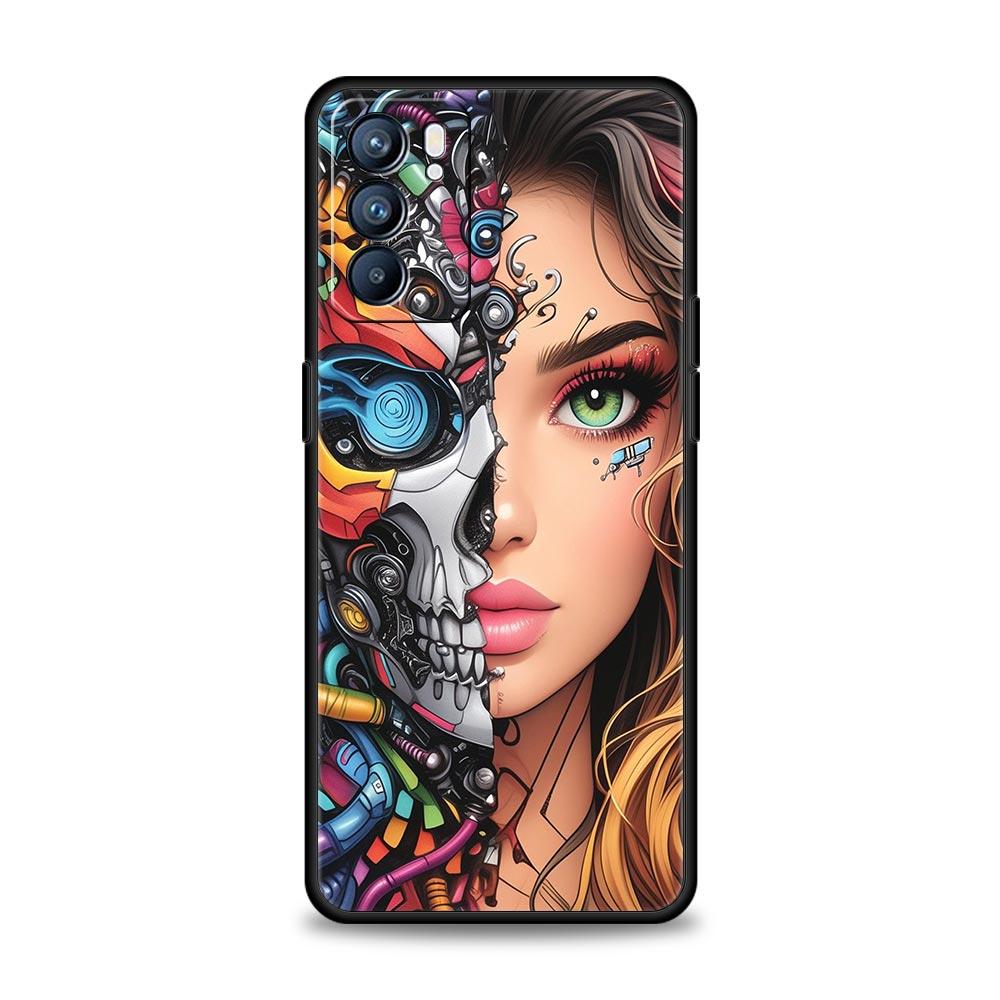 Чехол для телефона 'Горячие Девушки' для Oppo Reno 13 12 11 10 7 F Find X5 X6 A98 A80 A79 A78 A57 A54 A31 A17 Pro 5G Мягкий ТПУ Чехол Fundas Capas