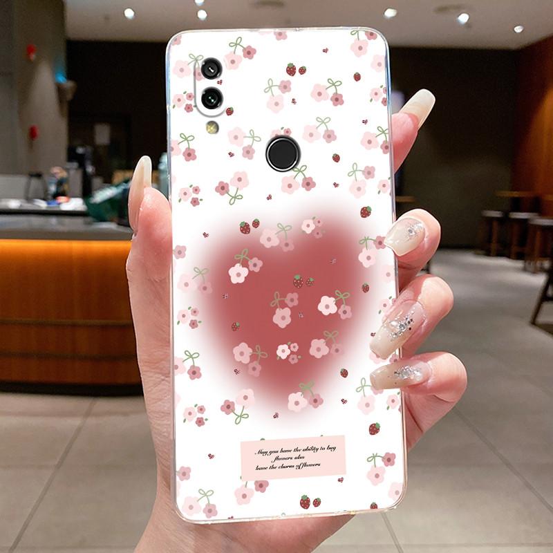 Чехол для Xiaomi Redmi 7 Прозрачный Роскошный Модный Бабочка Цветок Мягкий ТПУ Силиконовый Чехол-Обложка для Redmi 7 Прозрачный Чехол для Телефона