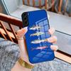 Чехол для телефона с сардинами для Samsung S26 S25 Plus S20 S20 Plus S22 Ultra S23 FE S21 Plus S21 Ultra Стеклянная крышка