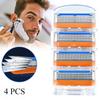 4Pcs 5-Layer Razor Blades Refills Replacement for Proglide Power Stainless Steel