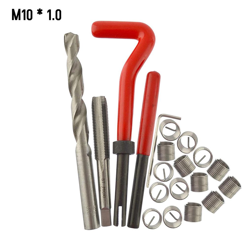 30Pcs Metric Thread Repair Insert Kit M5 M6 M8 M10 M12 M14 Helicoil Car Pro Coil Tool M6 * 1.0