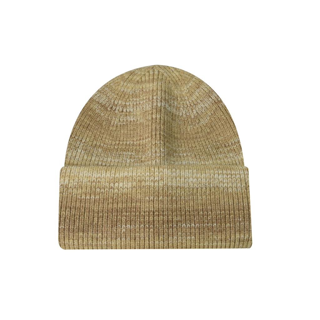 Autumn and Winter Hats Men's Section Dyed Rabbit Velvet Core-spun Yarn Knitted Hats Women's Thickened Warm Double-flanged Wool Hats Pullover Hats