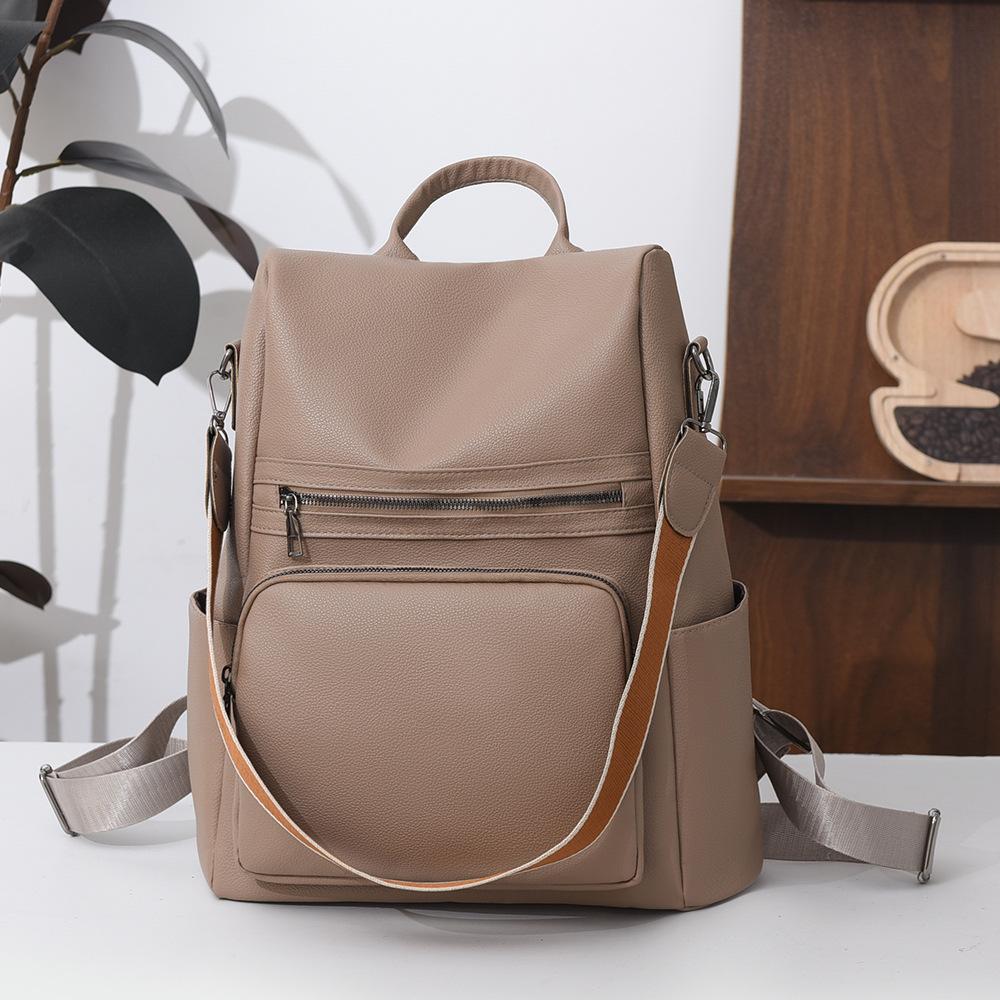 Fashionable Large-capacity Backpack, Dual-shoulder and Single-shoulder Ladies' Bag